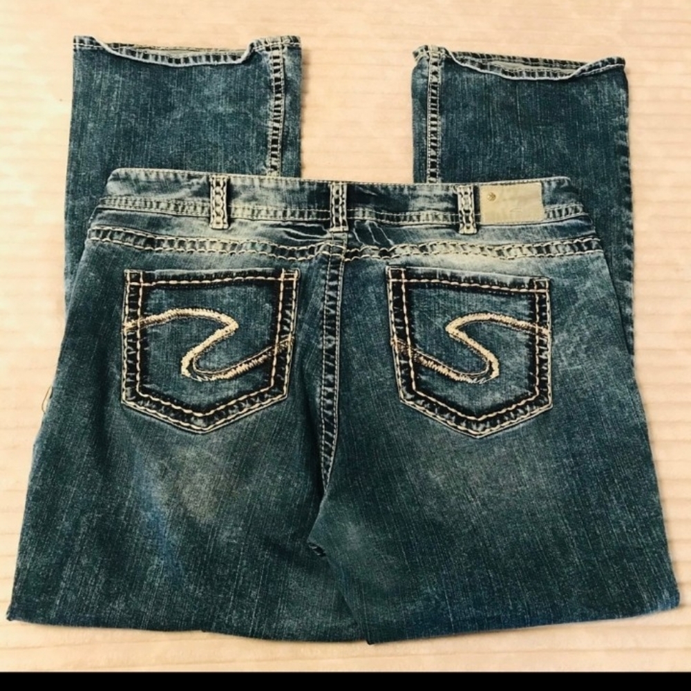 Silver Suki Mod Rise Boot Cut Jeans Pius Size 20